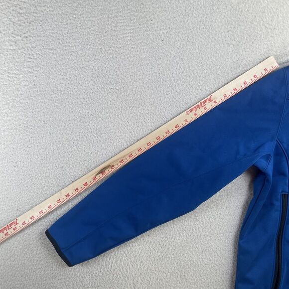 NEW Eddie Bauer Jacket Mens Medium Blue Stoughton Weather Resist Softshell - Picture 3 of 16